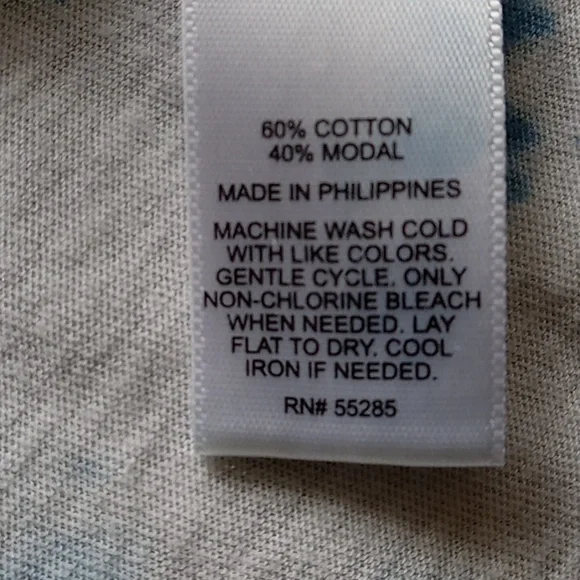 Add To Bundle | Express Blue & White Tie Dye Fitted Scoop Neck T-Shirt XS - Picture 8 of 10